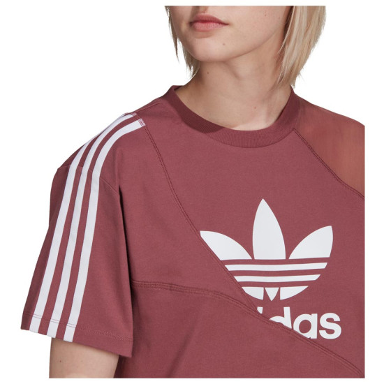 Adidas Γυναικεία κοντομάνικη μπλούζα Adicolor Split Trefoil